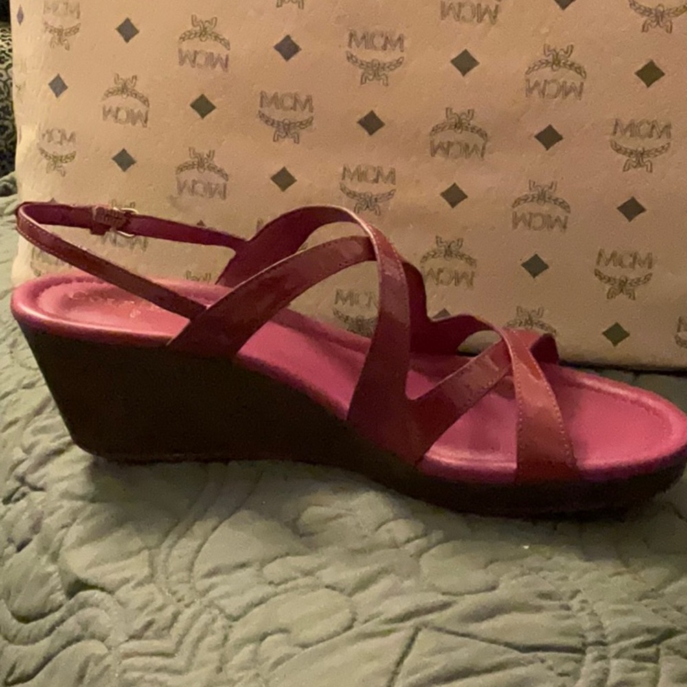 Women's Strappy Wedge Sandals - Pink COLE HAAN